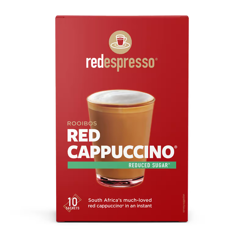 Instant Red Cappuccino® Reduced Sugar Sachets 100g