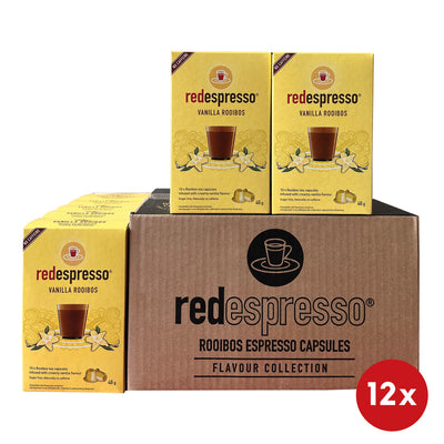 Vanilla Rooibos red espresso® tea capsules - compatible with Nespresso machines