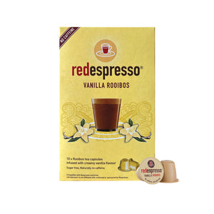 red espresso® Vanilla Rooibos Tea Capsules - compatible with Nespresso machines