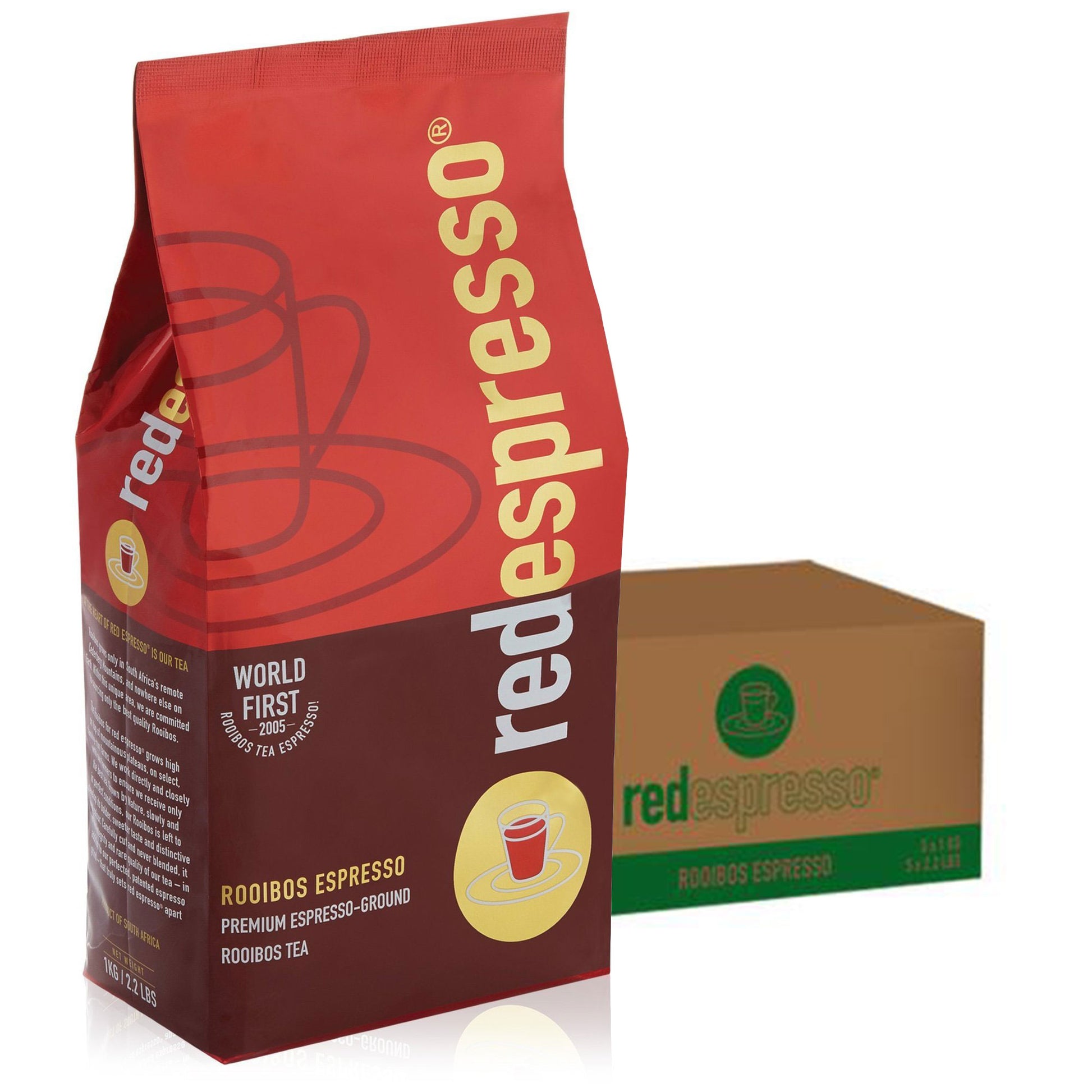 ground rooibos case with 5kg from red espresso rooibos 