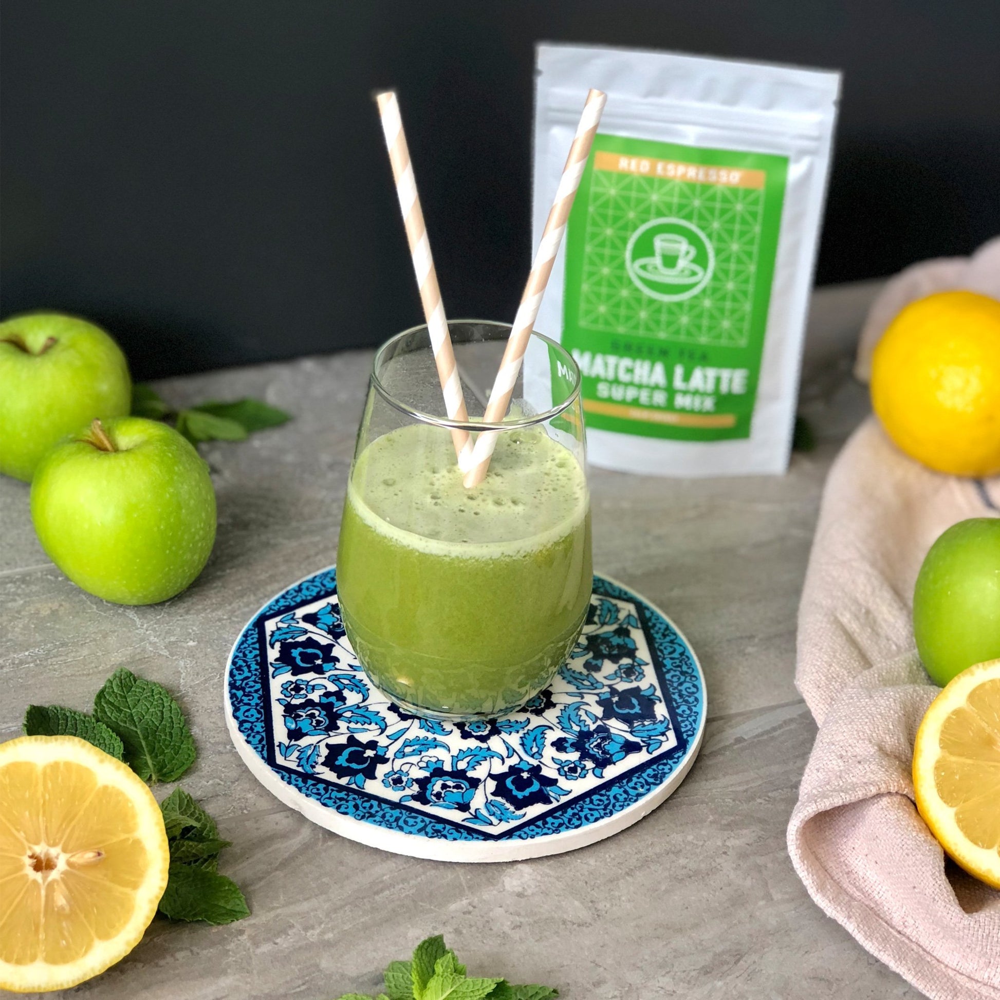 apple matcha green juice